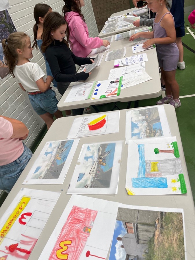 Workshop exercise with children at “Grovesnor” Community Centre, 20.08.2024 (c) UN-Habitat